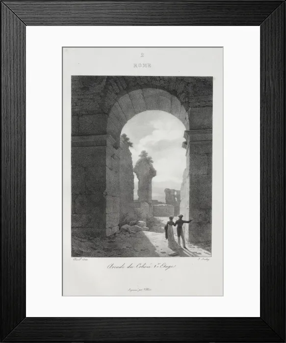 Framed Print : Voyage en Italie en 1822, 1833. Creator: Jean-Baptiste Isabey (French, 1767-1855) Framed Print : Voyage en Italie en 1822, 1833. Creator: Jean-Baptiste Isabey (French, 1767-1855)