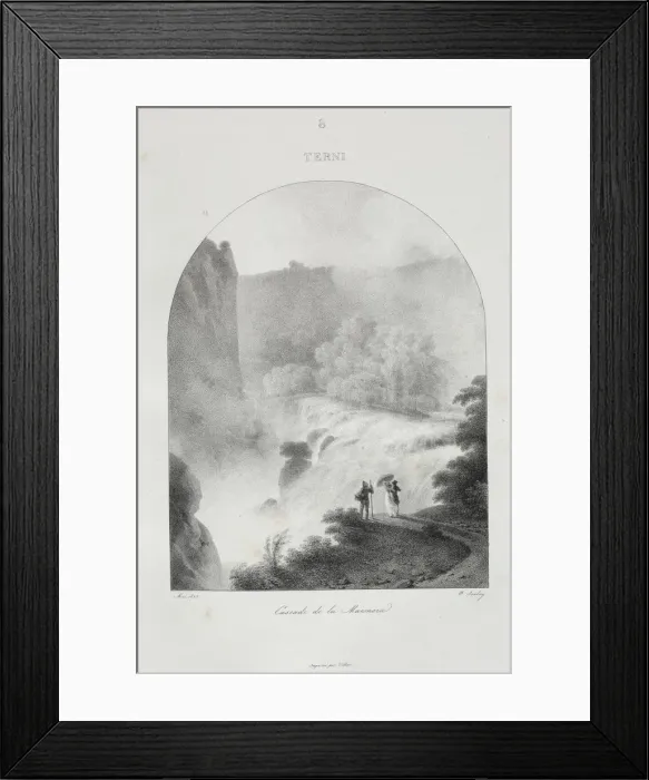 Framed Print : Voyage en Italie en 1822, 1833. Creator: Jean-Baptiste Isabey (French, 1767-1855) Framed Print : Voyage en Italie en 1822, 1833. Creator: Jean-Baptiste Isabey (French, 1767-1855)