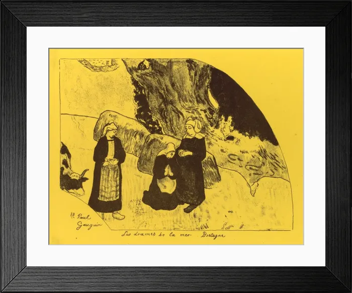Framed Print : Volpini Suite: Dramas of the Sea: Brittany (Les Drames de la Mer, Bretagne), 1889 Framed Print : Volpini Suite: Dramas of the Sea: Brittany (Les Drames de la Mer, Bretagne), 1889