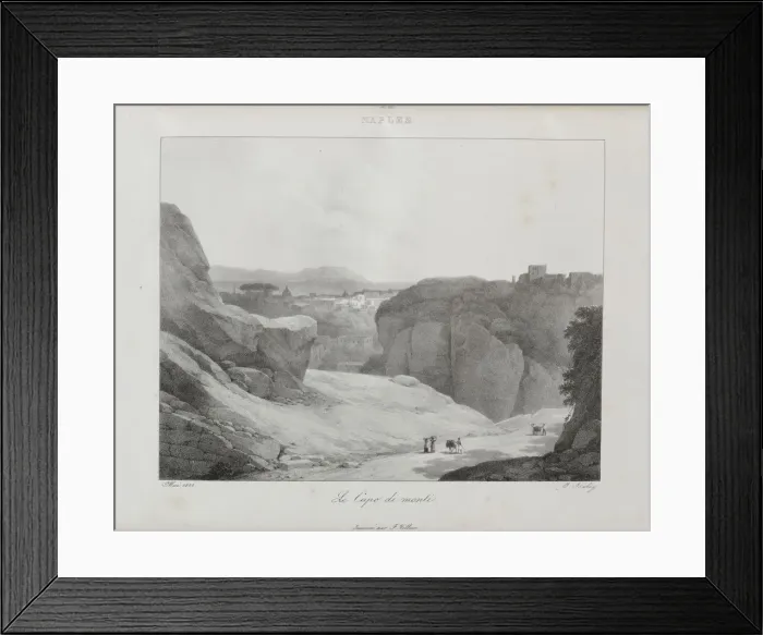 Framed Print : Voyage en Italie en 1822, 1833. Creator: Jean-Baptiste Isabey (French, 1767-1855) Framed Print : Voyage en Italie en 1822, 1833. Creator: Jean-Baptiste Isabey (French, 1767-1855)