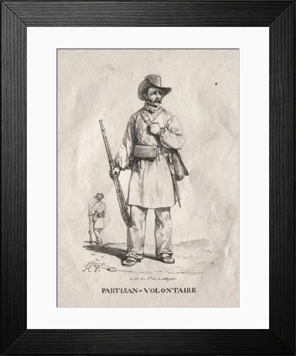 Framed Print : Voluntary Partisan, 1822. Creator: Horace Vernet (French, 1789-1863) Framed Print : Voluntary Partisan, 1822. Creator: Horace Vernet (French, 1789-1863)