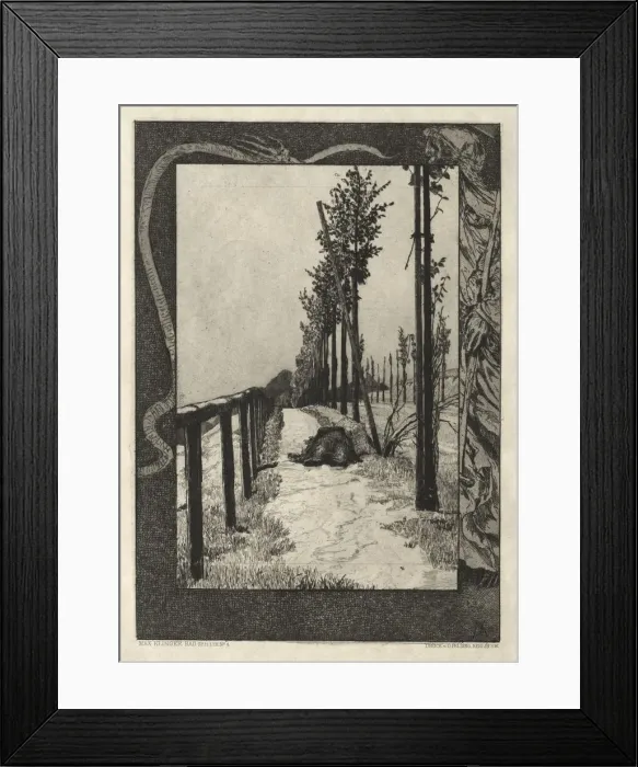 Framed Print : Vom Tode I, (Opus II, 1889) No. 4. Creator: Max Klinger (German, 1857-1920) Framed Print : Vom Tode I, (Opus II, 1889) No. 4. Creator: Max Klinger (German, 1857-1920)