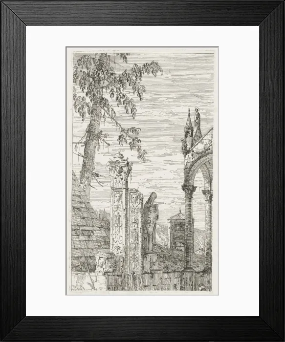 Framed Print : Views: Fragments of Sculpture, 1735-1746. Creator: Antonio Canaletto (Italian, 1697-1768) Framed Print : Views: Fragments of Sculpture, 1735-1746. Creator: Antonio Canaletto (Italian, 1697-1768)