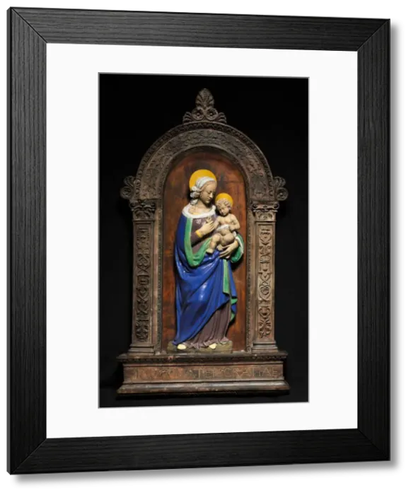 Framed Print : Virgin and Child, 1500-1510. Creator: Benedetto Buglioni (Italian, 1461-1521) Framed Print : Virgin and Child, 1500-1510. Creator: Benedetto Buglioni (Italian, 1461-1521)