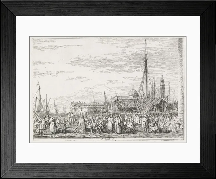 Framed Print : Views: The Market on the Molo, 1735-1746. Creator: Antonio Canaletto (Italian, 1697-1768) Framed Print : Views: The Market on the Molo, 1735-1746. Creator: Antonio Canaletto (Italian, 1697-1768)