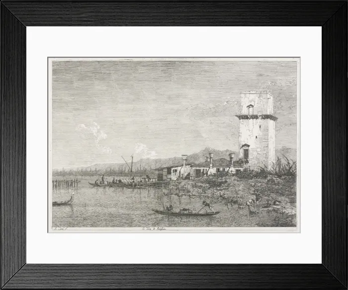Framed Print : Views: The Tower of Malghera, 1735-1746. Creator: Antonio Canaletto (Italian, 1697-1768) Framed Print : Views: The Tower of Malghera, 1735-1746. Creator: Antonio Canaletto (Italian, 1697-1768)