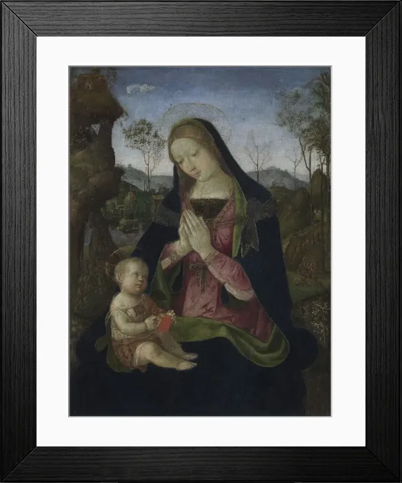 Framed Print : Virgin and Child, c. 1490-1500. Creator: Pintoricchio (Italian, c. 1454-1513) Framed Print : Virgin and Child, c. 1490-1500. Creator: Pintoricchio (Italian, c. 1454-1513)
