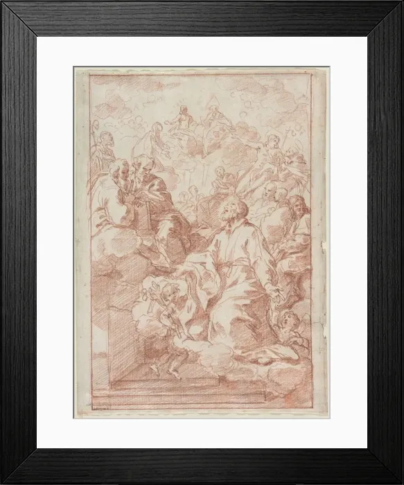 Framed Print : Vision of St. Philip Neri, c. 1673-75. Creator: Carlo Maratti (Italian, 1625-1713) Framed Print : Vision of St. Philip Neri, c. 1673-75. Creator: Carlo Maratti (Italian, 1625-1713)