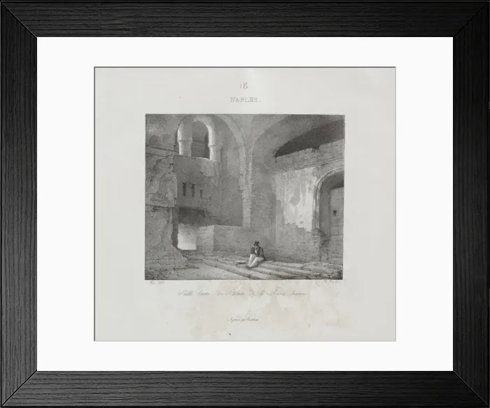 Framed Print : Voyage en Italie en 1822, 1833. Creator: Jean-Baptiste Isabey (French, 1767-1855) Framed Print : Voyage en Italie en 1822, 1833. Creator: Jean-Baptiste Isabey (French, 1767-1855)