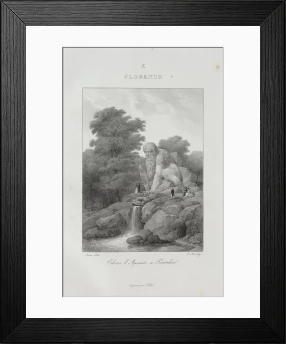 Framed Print : Voyage en Italie en 1822, 1833. Creator: Jean-Baptiste Isabey (French, 1767-1855) Framed Print : Voyage en Italie en 1822, 1833. Creator: Jean-Baptiste Isabey (French, 1767-1855)