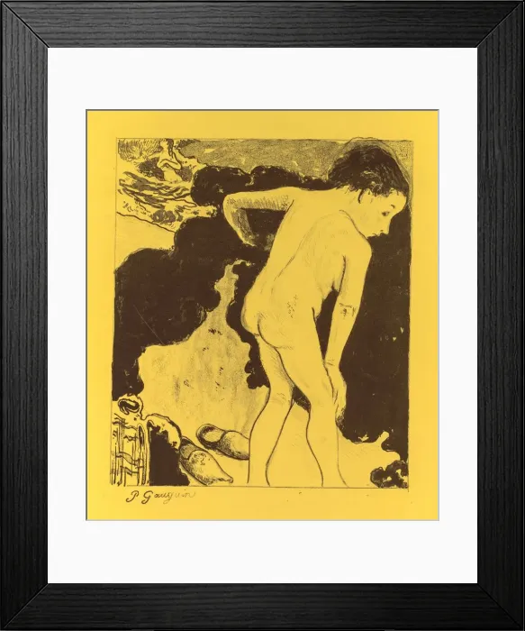 Framed Print : Volpini Suite: Breton Bathers (Baigneuses Bretonnes), 1889. Creator: Paul Gauguin (French Framed Print : Volpini Suite: Breton Bathers (Baigneuses Bretonnes), 1889. Creator: Paul Gauguin (French