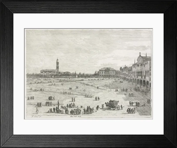 Framed Print : Views: Pra della Valle, Padua, 1735-1746. Creator: Antonio Canaletto (Italian, 1697-1768) Framed Print : Views: Pra della Valle, Padua, 1735-1746. Creator: Antonio Canaletto (Italian, 1697-1768)