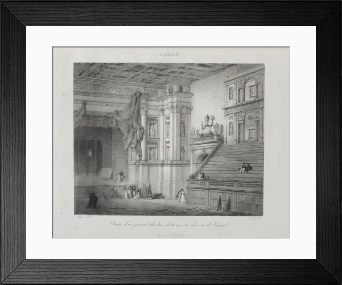 Framed Print : Voyage en Italie en 1822, 1833. Creator: Jean-Baptiste Isabey (French, 1767-1855) Framed Print : Voyage en Italie en 1822, 1833. Creator: Jean-Baptiste Isabey (French, 1767-1855)