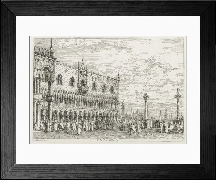 Framed Print : Views: The Stone of Proclamation at Venice, 1735-1746. Creator: Antonio Canaletto (Italian Framed Print : Views: The Stone of Proclamation at Venice, 1735-1746. Creator: Antonio Canaletto (Italian