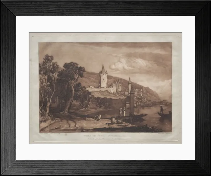 Framed Print : Ville de Thun. Creator: Joseph Mallord William Turner (British, 1775-1851) Framed Print : Ville de Thun. Creator: Joseph Mallord William Turner (British, 1775-1851)