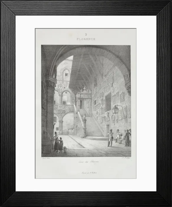 Framed Print : Voyage en Italie en 1822, 1833. Creator: Jean-Baptiste Isabey (French, 1767-1855) Framed Print : Voyage en Italie en 1822, 1833. Creator: Jean-Baptiste Isabey (French, 1767-1855)