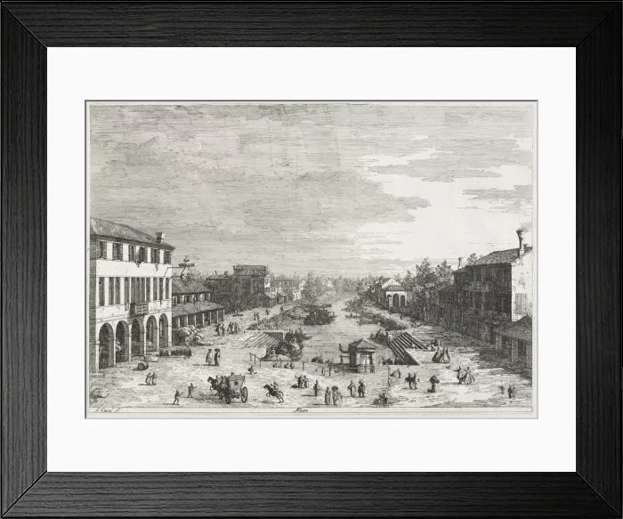 Framed Print : Views: Views of Mestre, a Town in the Province of Venice, 1735-1746. Creator: Antonio Canaletto Framed Print : Views: Views of Mestre, a Town in the Province of Venice, 1735-1746. Creator: Antonio Canaletto