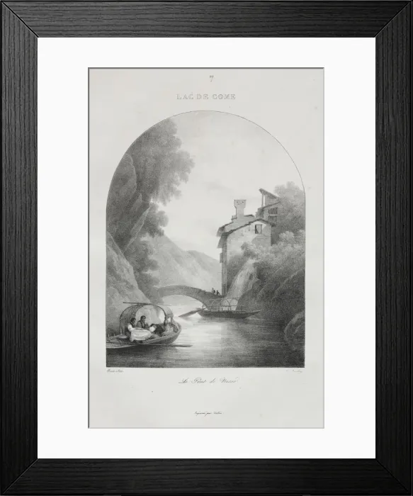Framed Print : Voyage en Italie en 1822, 1833. Creator: Jean-Baptiste Isabey (French, 1767-1855) Framed Print : Voyage en Italie en 1822, 1833. Creator: Jean-Baptiste Isabey (French, 1767-1855)