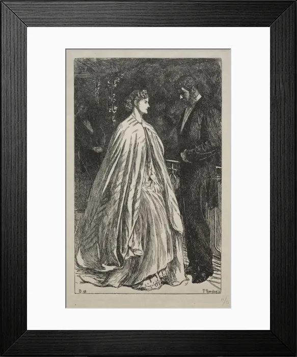 Framed Print : Two to One on the Major, 1866. Creator: George Louis Palmella Busson Du Maurier (British Framed Print : Two to One on the Major, 1866. Creator: George Louis Palmella Busson Du Maurier (British