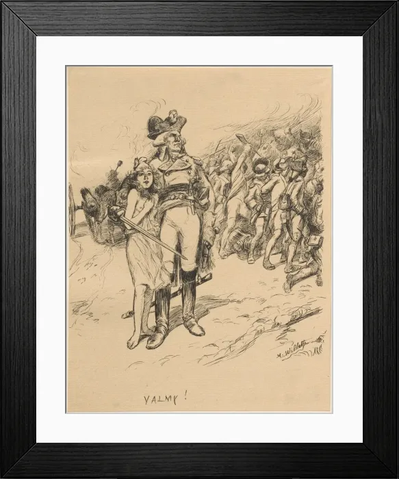 Framed Print : Valmy, 1899?. Creator: Adolphe Willette (French, 1857-1926); Imprimerie Champenois Framed Print : Valmy, 1899?. Creator: Adolphe Willette (French, 1857-1926); Imprimerie Champenois