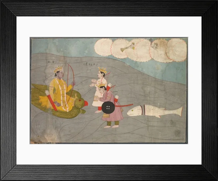 Framed Print : Vanasuras Sons Submit to Krishna: Scene from the Aniruddha Usha Section of Krishna Lila, c Framed Print : Vanasuras Sons Submit to Krishna: Scene from the Aniruddha Usha Section of Krishna Lila, c