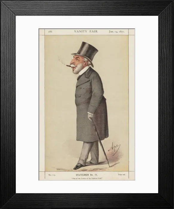 Framed Print : Vanity Fair: Statesman, No. 71 One of the Lambs of the Political Fold, 1871 Framed Print : Vanity Fair: Statesman, No. 71 One of the Lambs of the Political Fold, 1871