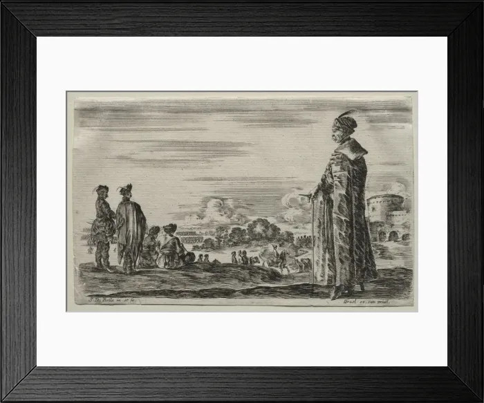 Framed Print : Various Figures and Landscapes: A Group of Polish Gentlemen, 1649. Creator: Stefano Della Bella Framed Print : Various Figures and Landscapes: A Group of Polish Gentlemen, 1649. Creator: Stefano Della Bella