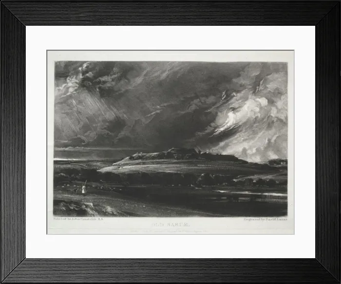 Framed Print : Various Subjects of Landscape, Characteristic of English Scenery... Old Sarum, 1832 Framed Print : Various Subjects of Landscape, Characteristic of English Scenery... Old Sarum, 1832