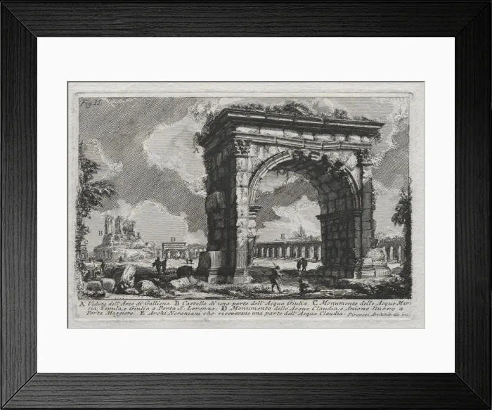 Framed Print : Veduta dellArco di Gallieno. Creator: Giovanni Battista Piranesi (Italian, 1720-1778) Framed Print : Veduta dellArco di Gallieno. Creator: Giovanni Battista Piranesi (Italian, 1720-1778)