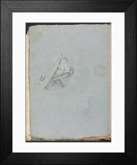 Framed Print : Verona Sketchbook: Drapery study (page 10), 1760. Creator: Francesco Lorenzi (Italian, 1723-1787) Framed Print : Verona Sketchbook: Drapery study (page 10), 1760. Creator: Francesco Lorenzi (Italian, 1723-1787)