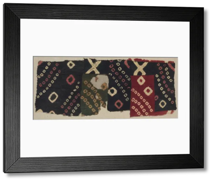 Framed Print : Tie-Dyed Fragment, c. 700-1100 A. D Creator: Unknown Framed Print : Tie-Dyed Fragment, c. 700-1100 A. D Creator: Unknown