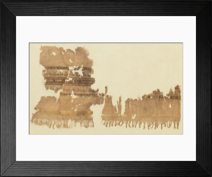 Framed Print : Tiraz with gold, 1094 - 1101. Creator: Unknown Framed Print : Tiraz with gold, 1094 - 1101. Creator: Unknown
