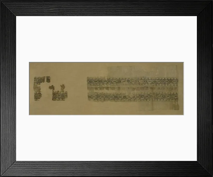 Framed Print : Tiraz with gold, 1094 - 1101. Creator: Unknown Framed Print : Tiraz with gold, 1094 - 1101. Creator: Unknown