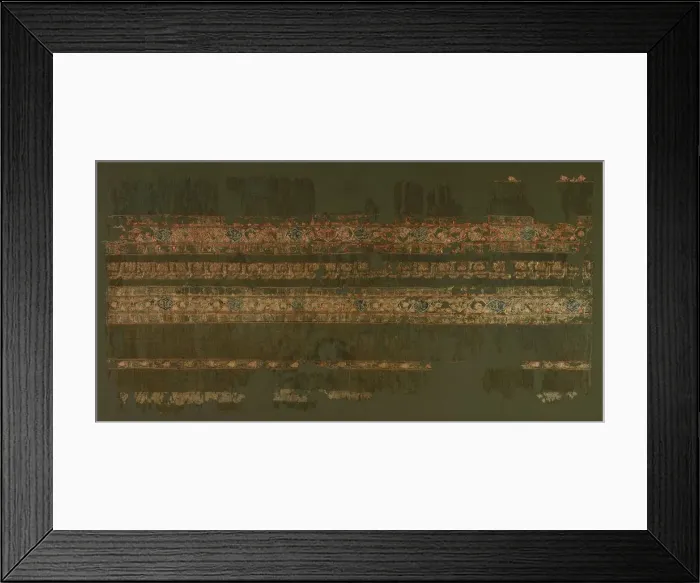Framed Print : Tiraz with gold, 1094 - 1101. Creator: Unknown Framed Print : Tiraz with gold, 1094 - 1101. Creator: Unknown