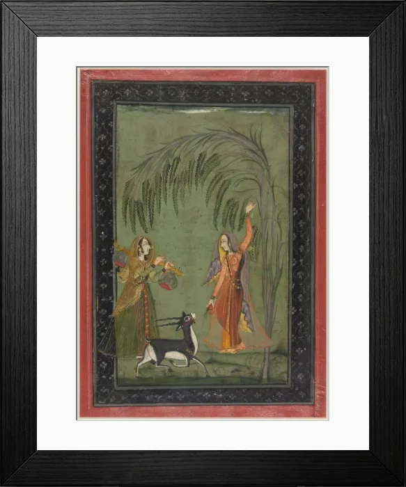 Framed Print : Todi Ragini, from a Ragamala Series, c. 1750-1775. Creator: Unknown Framed Print : Todi Ragini, from a Ragamala Series, c. 1750-1775. Creator: Unknown