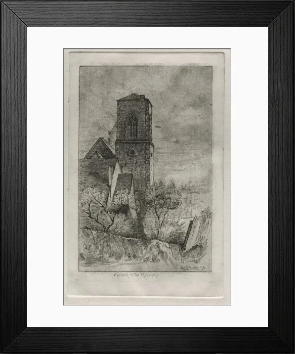 Framed Print : Tower of the Chimes, 1878. Creator: Otto H. Bacher (American, 1856-1909) Framed Print : Tower of the Chimes, 1878. Creator: Otto H. Bacher (American, 1856-1909)
