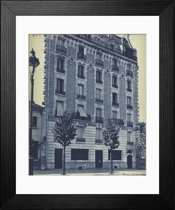 Framed Print : Townhouse Facade, c. 1900. Creator: Unidentified Photographer Framed Print : Townhouse Facade, c. 1900. Creator: Unidentified Photographer