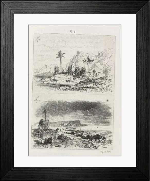 Framed Print : Traite de La Gravure a l eau forte: Plate 5, 1866. Creator: Maxime Lalanne (French Framed Print : Traite de La Gravure a l eau forte: Plate 5, 1866. Creator: Maxime Lalanne (French