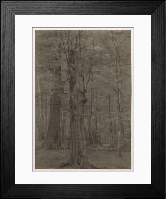 Framed Print : Trees. Creator: Leopold Bode (German, 1831-1906) Framed Print : Trees. Creator: Leopold Bode (German, 1831-1906)
