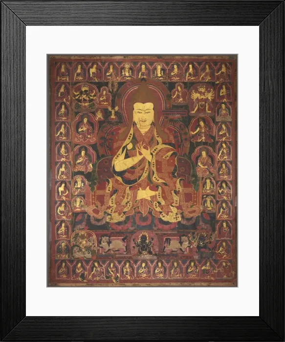 Framed Print : Tsong Khapa, Founder of the Geluk Order, c. 1440-1470. Creator: Unknown Framed Print : Tsong Khapa, Founder of the Geluk Order, c. 1440-1470. Creator: Unknown