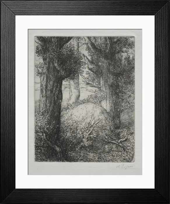 Framed Print : Tumulus gaulois. Creator: Alphonse Legros (French, 1837-1911) Framed Print : Tumulus gaulois. Creator: Alphonse Legros (French, 1837-1911)