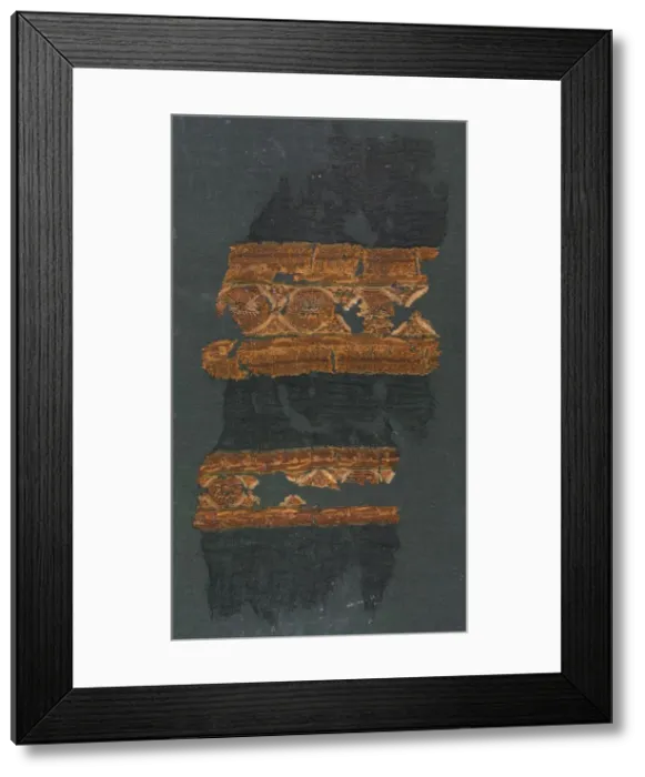 Framed Print : Tiraz with gold, 1075-1099. Creator: Unknown Framed Print : Tiraz with gold, 1075-1099. Creator: Unknown