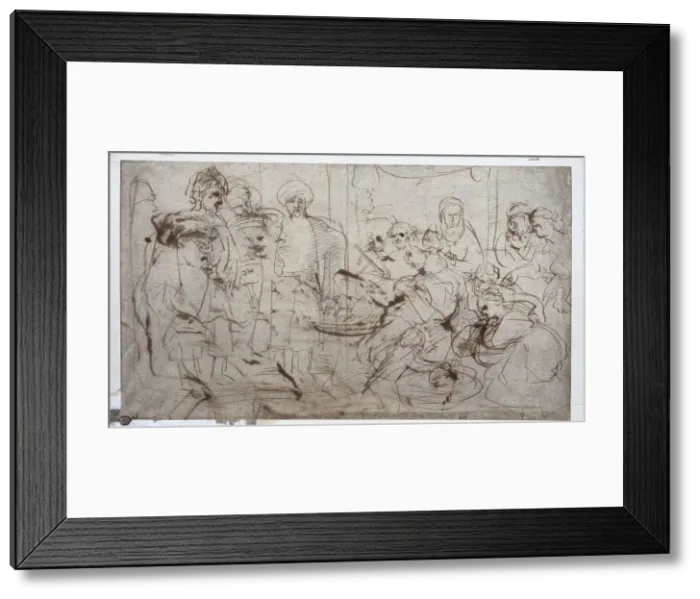 Framed Print : Tomyris with the Head of Cyrus, c. 1637-1638. Creator: Peter Paul Rubens (Flemish, 1577-1640) Framed Print : Tomyris with the Head of Cyrus, c. 1637-1638. Creator: Peter Paul Rubens (Flemish, 1577-1640)