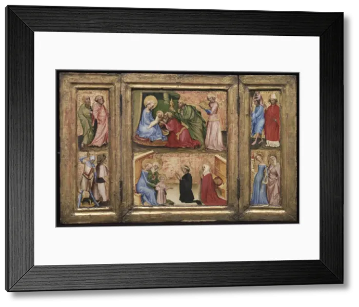 Framed Print : Triptych with the Adoration of the Magi, c. 1424. Creator: Unknown Framed Print : Triptych with the Adoration of the Magi, c. 1424. Creator: Unknown