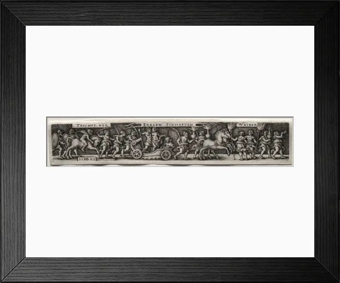 Framed Print : Triumph of the Women, 1549. Creator: Hans Sebald Beham (German, 1500-1550) Framed Print : Triumph of the Women, 1549. Creator: Hans Sebald Beham (German, 1500-1550)
