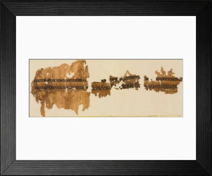 Framed Print : Tiraz with gold, probably from a wide sleeve, 1013-1020. Creator: Unknown Framed Print : Tiraz with gold, probably from a wide sleeve, 1013-1020. Creator: Unknown