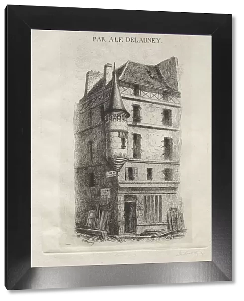 Tourelle rue de coq Saint-Jean. Creator: Alfred Alexandre Delauney (French, 1830-1894)