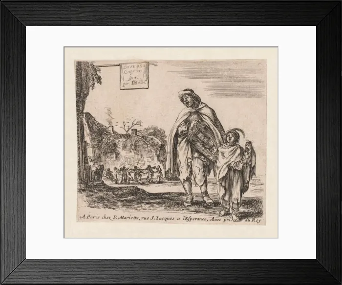 Framed Print : Title Page: Diversi Capricci, 1647. Creator: Stefano Della Bella (Italian, 1610-1664) Framed Print : Title Page: Diversi Capricci, 1647. Creator: Stefano Della Bella (Italian, 1610-1664)