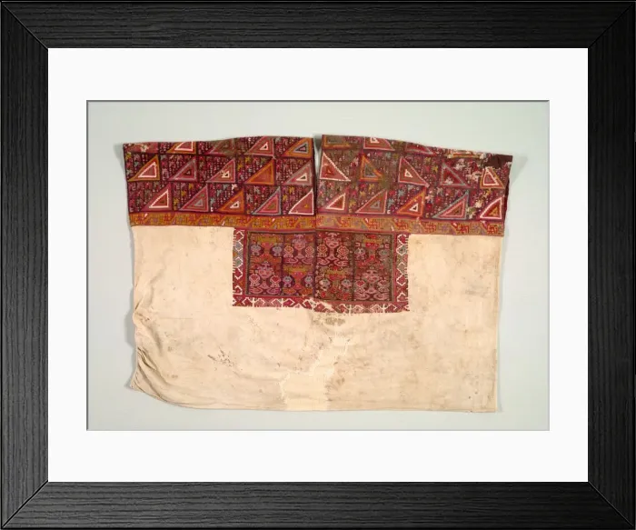 Framed Print : Tunic (Shirt) with Tapestry-woven Yoke, 650-850. Creator: Unknown Framed Print : Tunic (Shirt) with Tapestry-woven Yoke, 650-850. Creator: Unknown