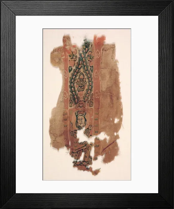 Framed Print : Tunic Ornament with Part of a Saint, c. 600s - 700s. Creator: Unknown Framed Print : Tunic Ornament with Part of a Saint, c. 600s - 700s. Creator: Unknown